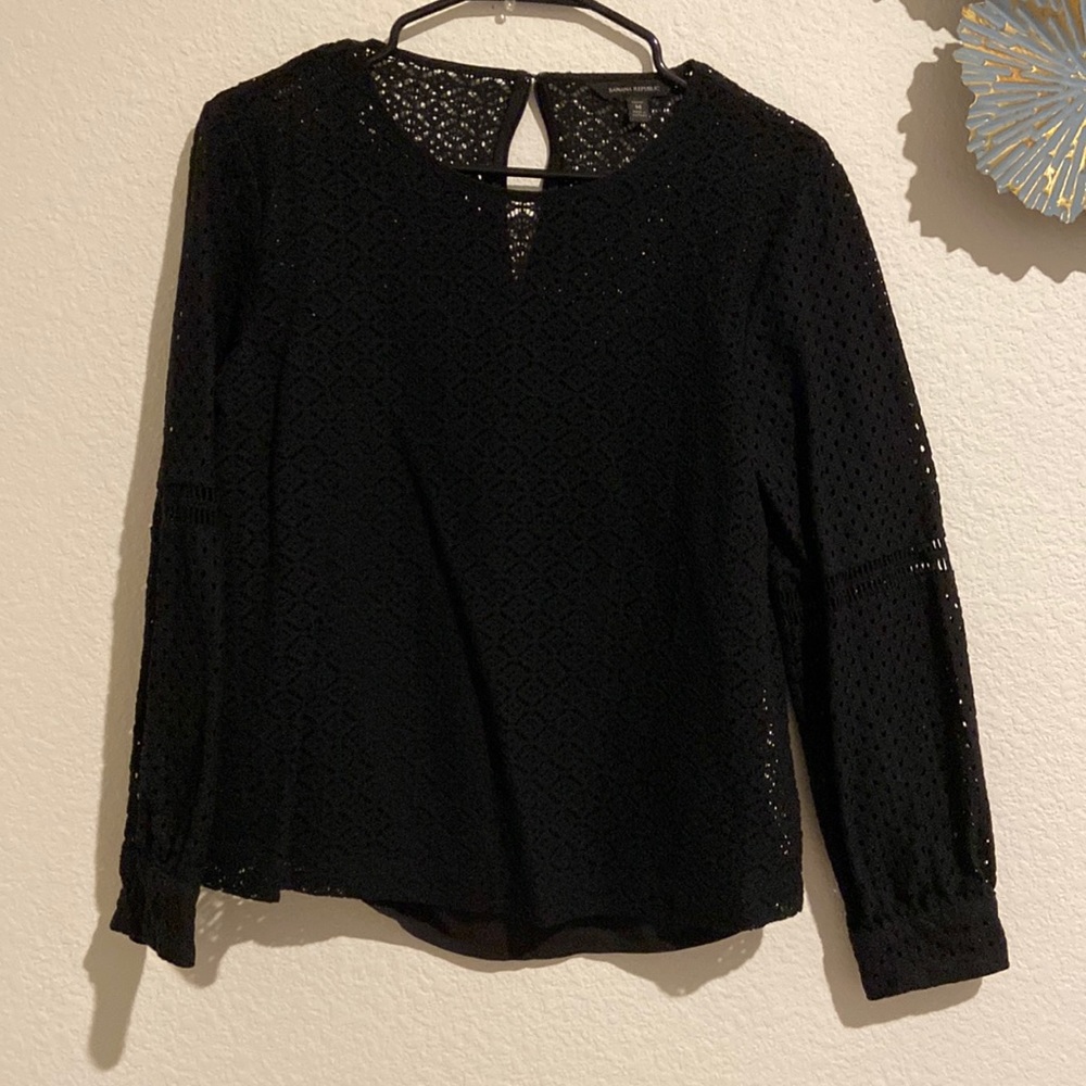 Banana Republic lace women with attached spaghetti tank inside top size M/P